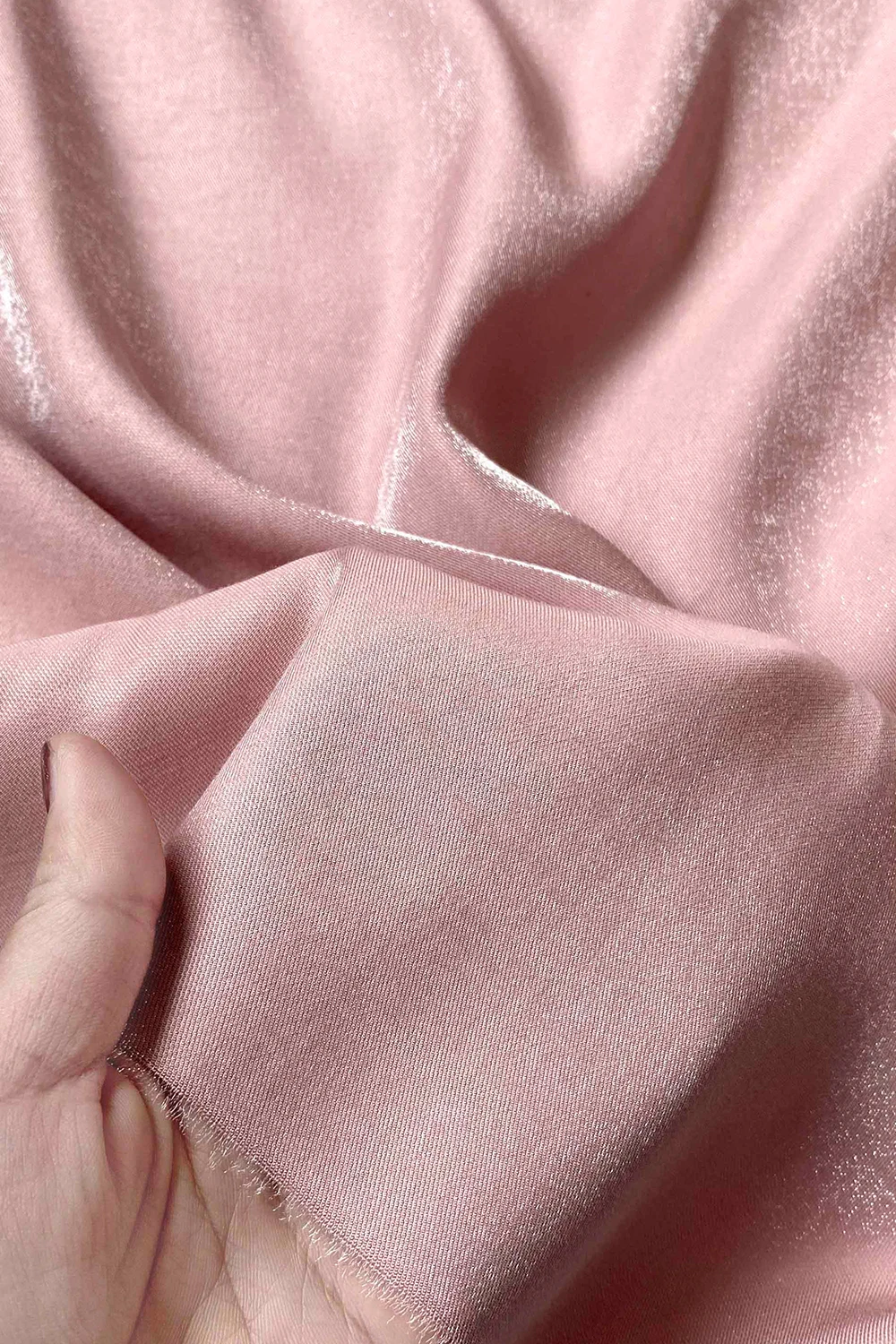 

148cm width glass silk hemp light grey powder gloss fine vertical feeling linen fashion fabric skirt fabric