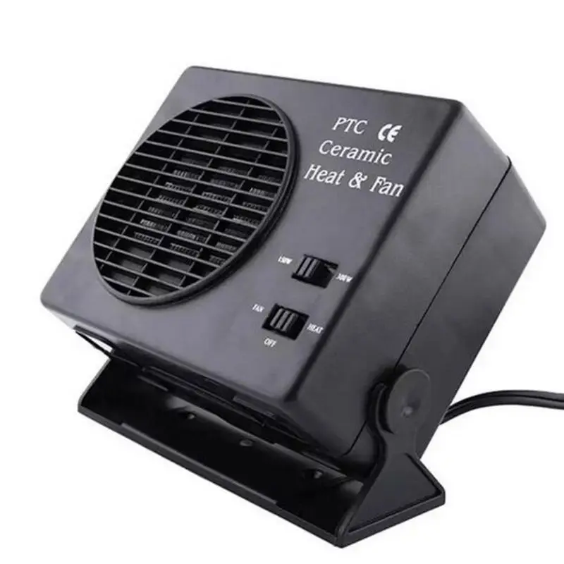 

12V Car Portable 2 in 1 Electric Fan and Heater 300W Defroster Demister Quick Heating Speed