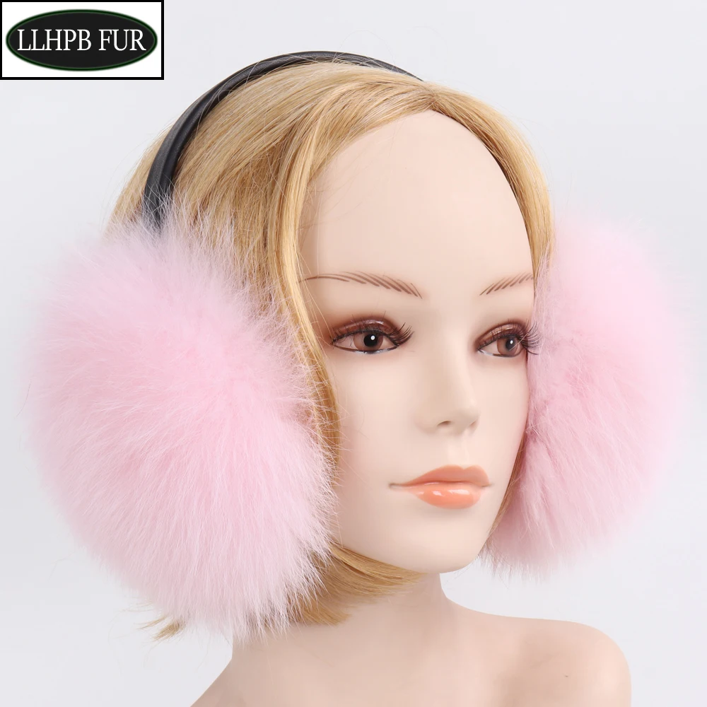 Новое поступление женские плюшевые наушники из натурального Лисьего меха зимние