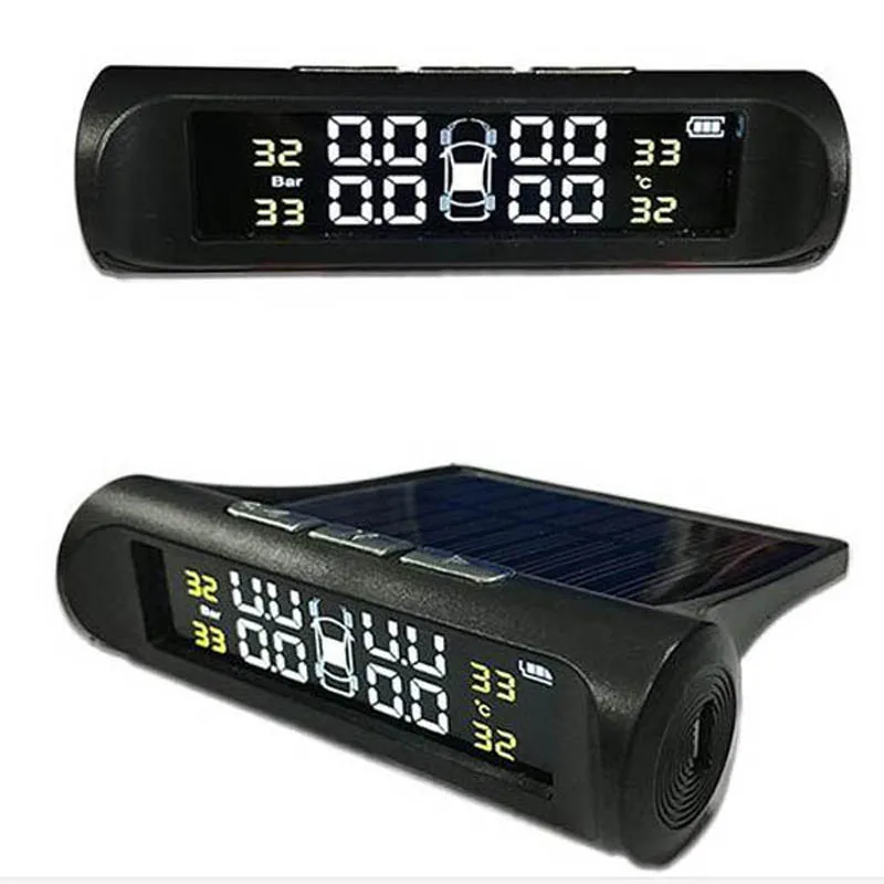 Голосовой сигнал Солнечный Мощность USB система контроля давления в шинах