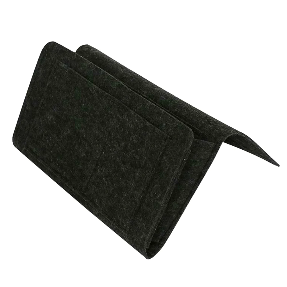 Bedside Felt Storage Bag with Pockets Bed Sofa Desk Hanging Organizer for Phone Magazines Tablets Remotes E2S | Дом и сад