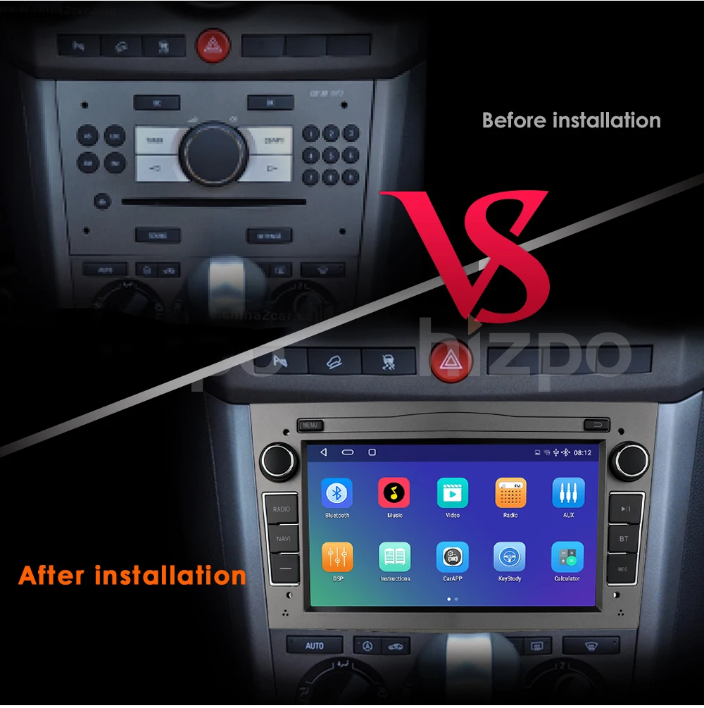 2g ram 16gb android 2din car radio gps wifi player for opel vauxhall astra h g j vectra antara zafira corsa vivaro meriva no dvd free global shipping