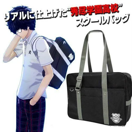 Persona 5 P5 Syujin Gakuen школьная JK сумка аниме Униформа Оксфорд сумки через плечо