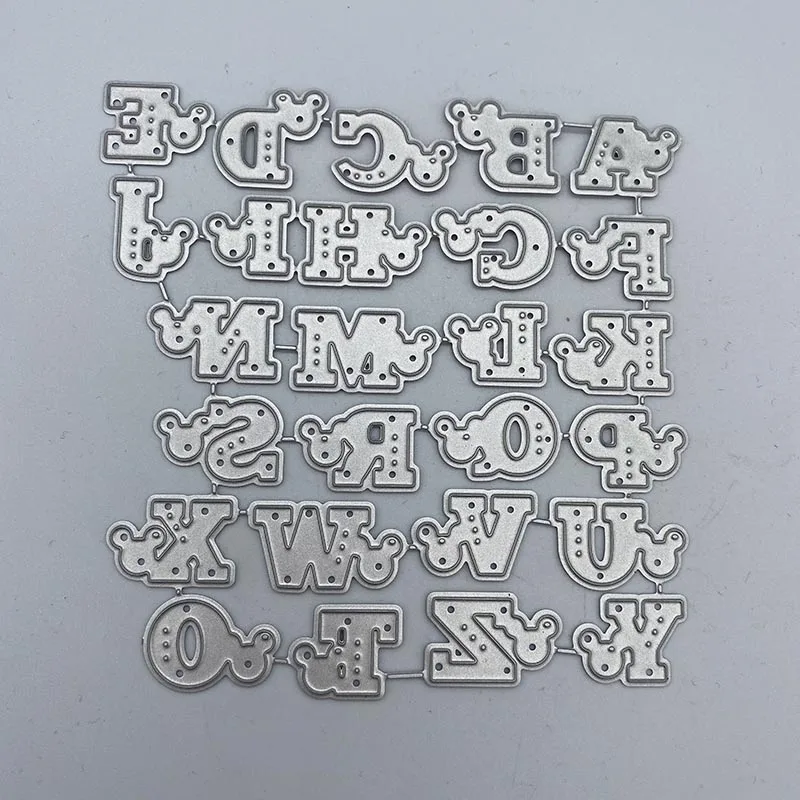 

Metal Cutting Dies Alphabet Stencils for DIY Scrapbooking Stamp/photo album Decorative Embossing DIY Paper