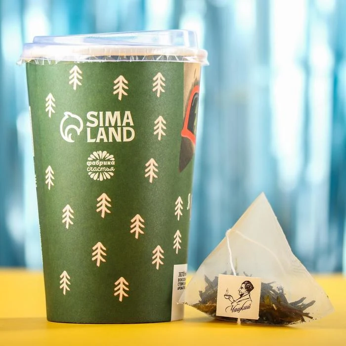 Green tea Sencha Put the tree I will distract cat in pyramids 10 pcs x 35 g. Tea Leaf Food New year Christmas | Продукты