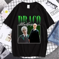 fashion funny tees draco malfoy printed couple t shirts couple loose summer wears new style tees ulzzang oversize style t shirts