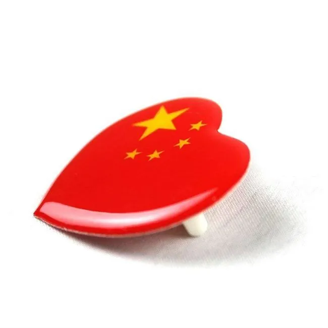 Китайские национальные красные Броши с флагом 2 шт./партия китайский значок в