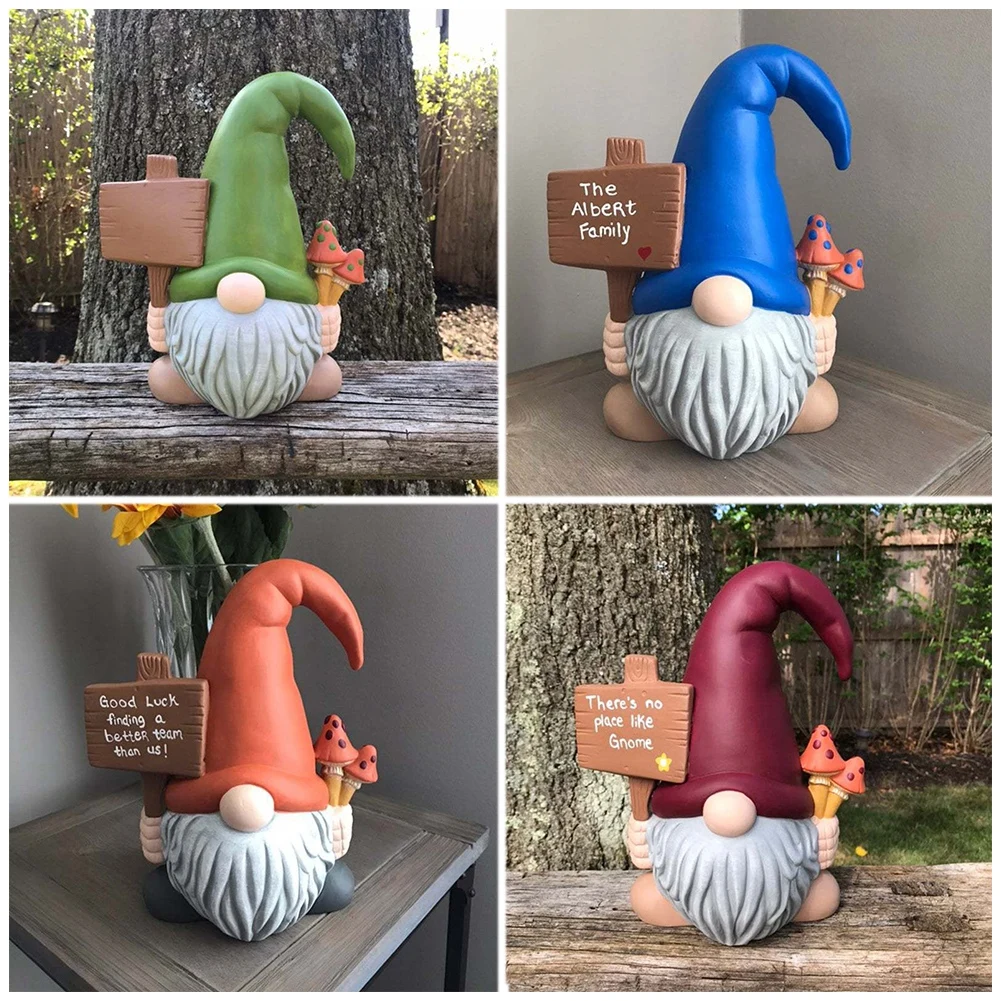 

Magic Garden Dwarfs Statues Scissors Hand Dwarfs Resin Statues Miniature Home Outdoor Decoration Courtyard Lawn Garden Decor
