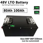 Литий-титанатный аккумулятор LTO 48 В, 80 А  ч, 100 А  ч, 20000 циклов быстрой зарядки с BMS для гибридного электромобиля + зарядное устройство 10 А