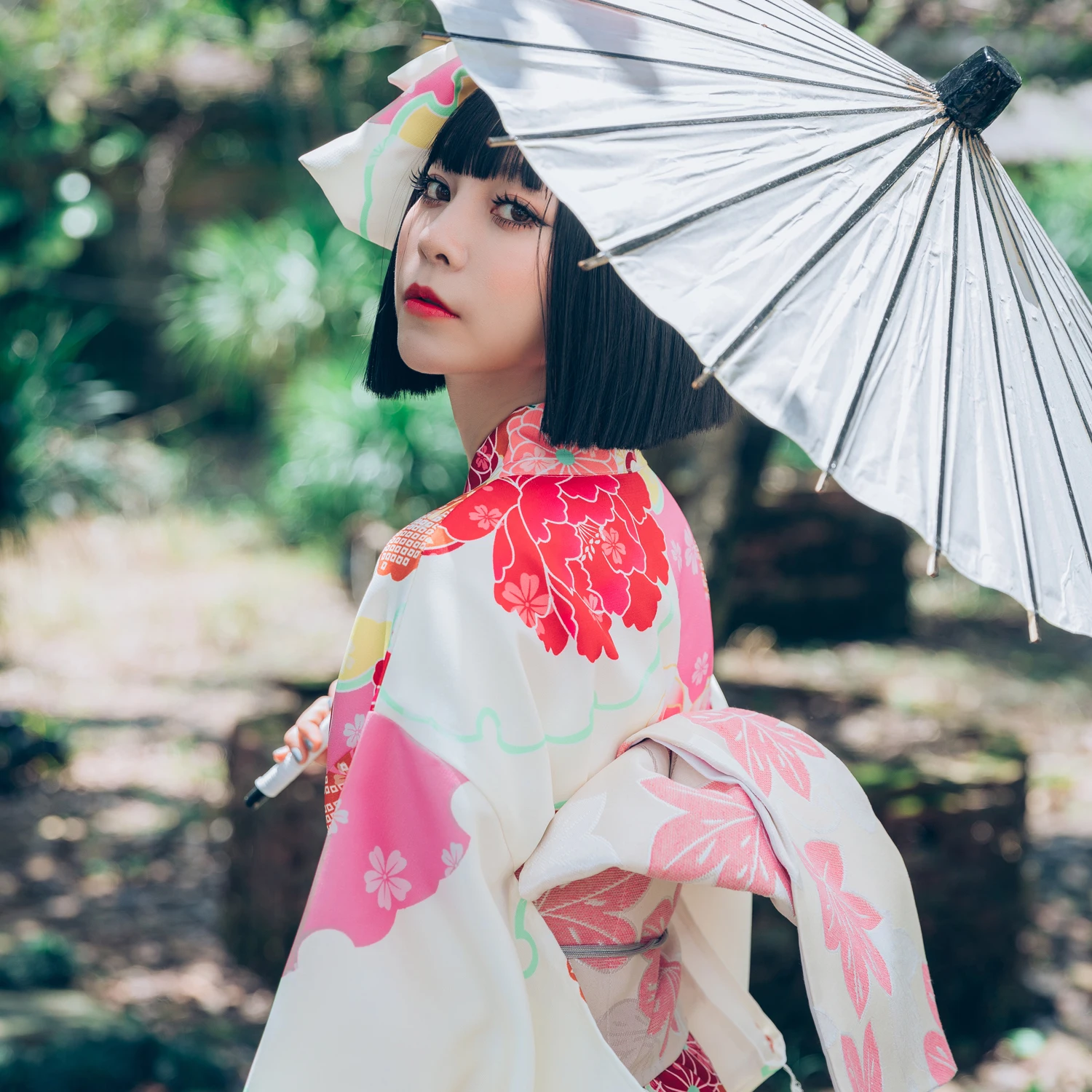 Женское платье кимоно с цветочным принтом винтажное юката гейши|Одежда Азии и