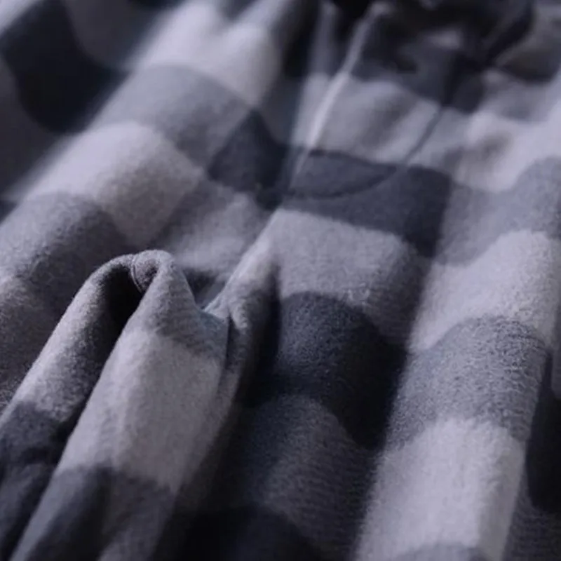 Men's Pants Trousers Fleece Plaid Lounge sleep bottoms