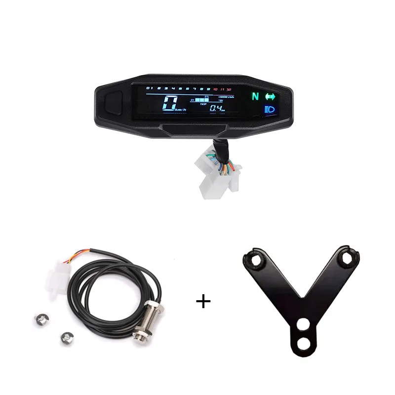 

Mini Universal RPM Motorcycle Meter Speedometer Digital Odometer Electric Injection Carburetor Instrument