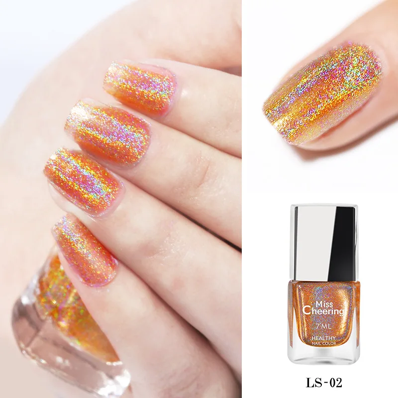 

Manzeline Laser Spinned Nail Polishes Colorful Illusion Laser Nail Polishes 7ml