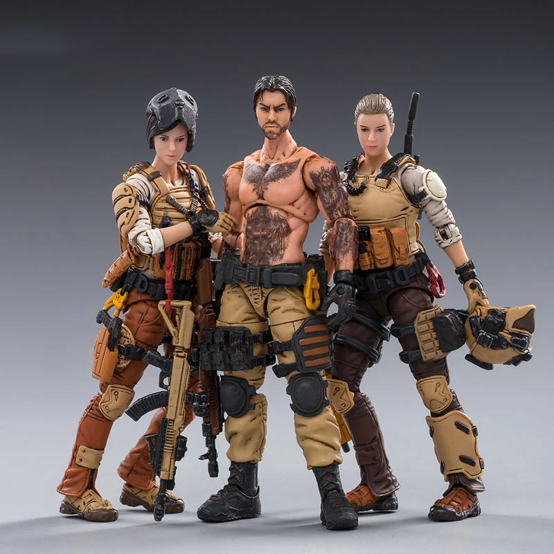 Слабый источник Аниме Фигурка пылеуловитель команда 3 фигурки Спецназ Модель