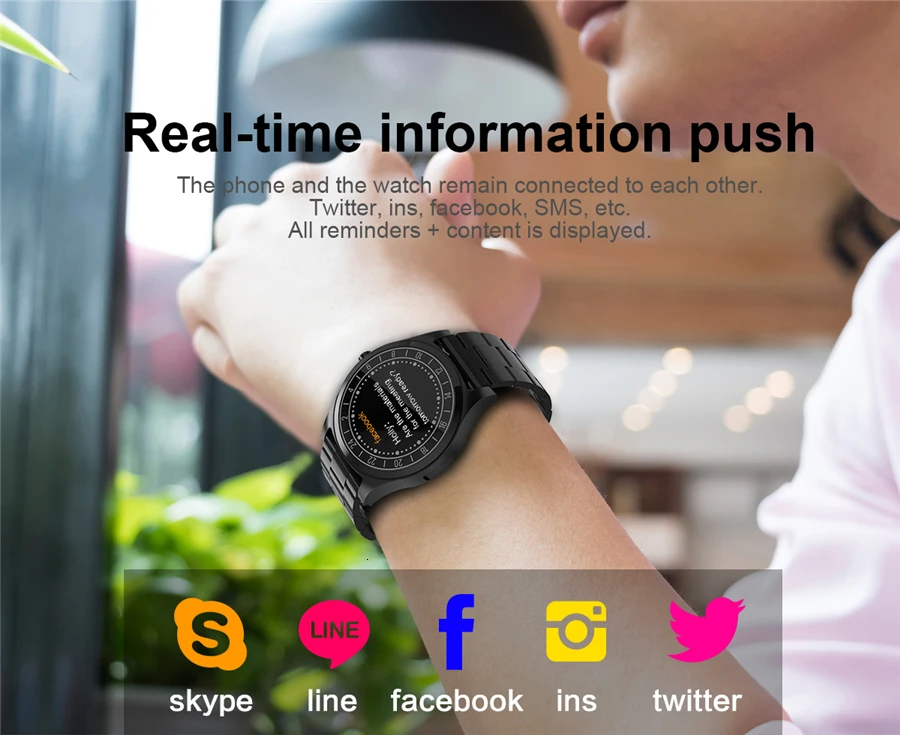 DT19 Reloj Новые Bluetooth умные спортивные часы мужские металлические наручные с