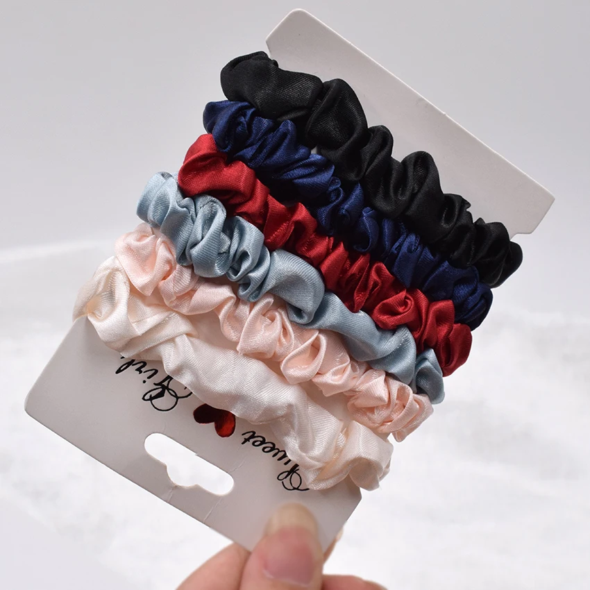 6 шт./лот модные простые базовые эластичные резинки для волос резинка повязка на