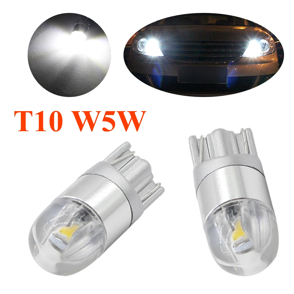 2x T10 W5W светодиодный светильник 3030 SMD 168 194 Габаритные фонари для автомобиля лампы