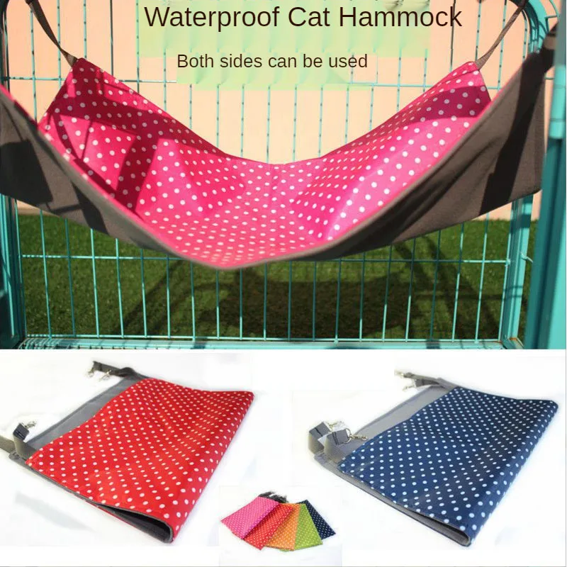 

Cat Hammock Dot Hanging Waterpoof Swing Sleeping Bag Kitten Bed Mat Pad Cat Durable Supplies Accessories Pet Products Wholesale