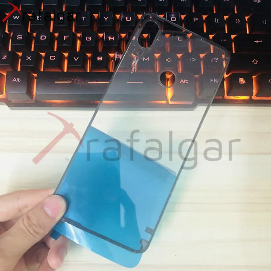 Крышка батарейного отсека для Xiaomi Redmi Note 7 Pro Задняя стеклянная панель Note7 задний