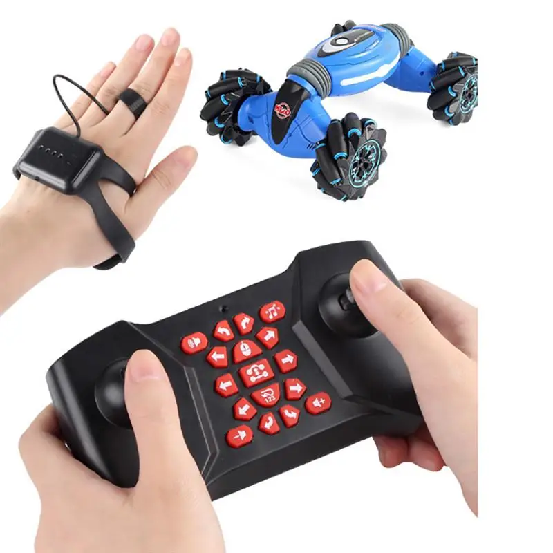 

2.4GHz 4WD RC Car Gesture Sensor Watch Control Double Side Stunt Cars Off Road Buggy Toy Twist-Desert High Speed Climbing RC Car