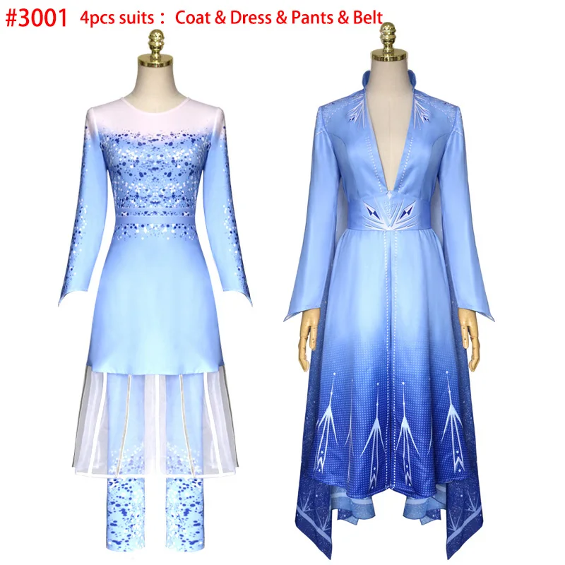 Женский костюм принцессы Анны Deluex для взрослых голубое длинное платье
