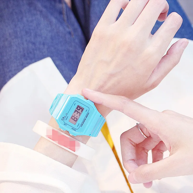 

New Men Women Watches Casual Transparent College Digital Sport Watch Lover's Gift Clock Children Couple Wristwatch Female Clock