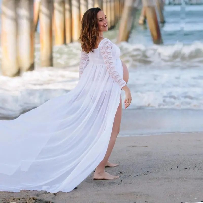 Maxi Gown Dresses For Photo Shoot Chiffon Pregnancy Dress Photography Prop Sexy Maternity Dresses For Pregnant Women Clothes enlarge