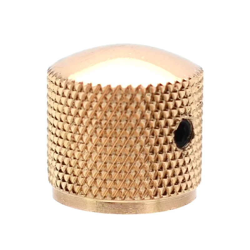 4 stücke metall dome tone tunning knopf mit hexagon schrauben lock volumen control tasten für elektrische gitarre bass schwarzchromgold fr