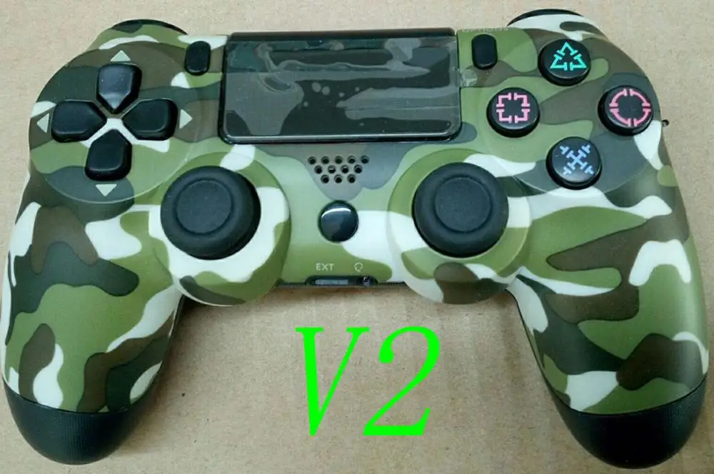 JIE LI проводной контроллер PS4 Bluetooth геймпад для sony playstation Dualshock 4 Вибрационный джойстик без аккумулятора без разъема для наушников - Цвет: camo gree v2