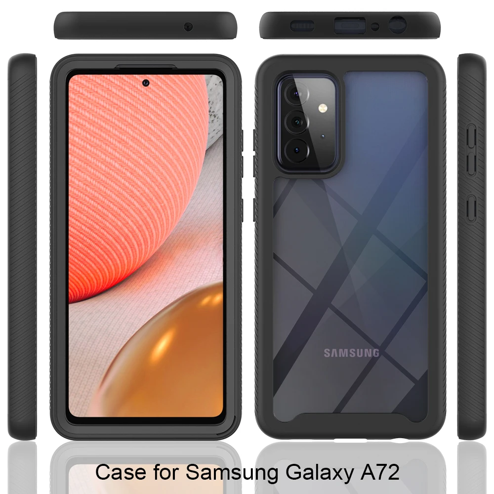 

Case For Samsung Galaxy S21 S20 Ultra S10 S9 Note 20 10 Plus Ultra Lite FE Shockproof PC TPU Cover For A51 A71 A42 A32 A72 5G