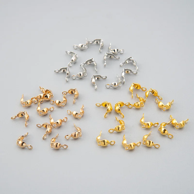 200 шт./лот металлические шнуры с застежкой концевые бусины ручные для браслетов