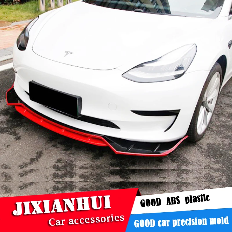 

Для Tesla модель 3 средства ухода за кожей комплект спойлер 2018-2019 Tesla модель 3 4DKL спойлер задней крышки задний спойлер переднего бампера Диффузо...