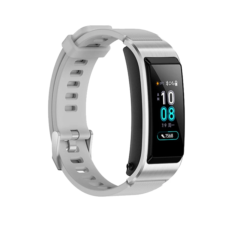 Sport Grey huawei Talkband B5 Bluetooth умный Браслет носимые спортивные браслеты сенсорный AMOLED экран вызова наушники - Цвет: Sport Grey