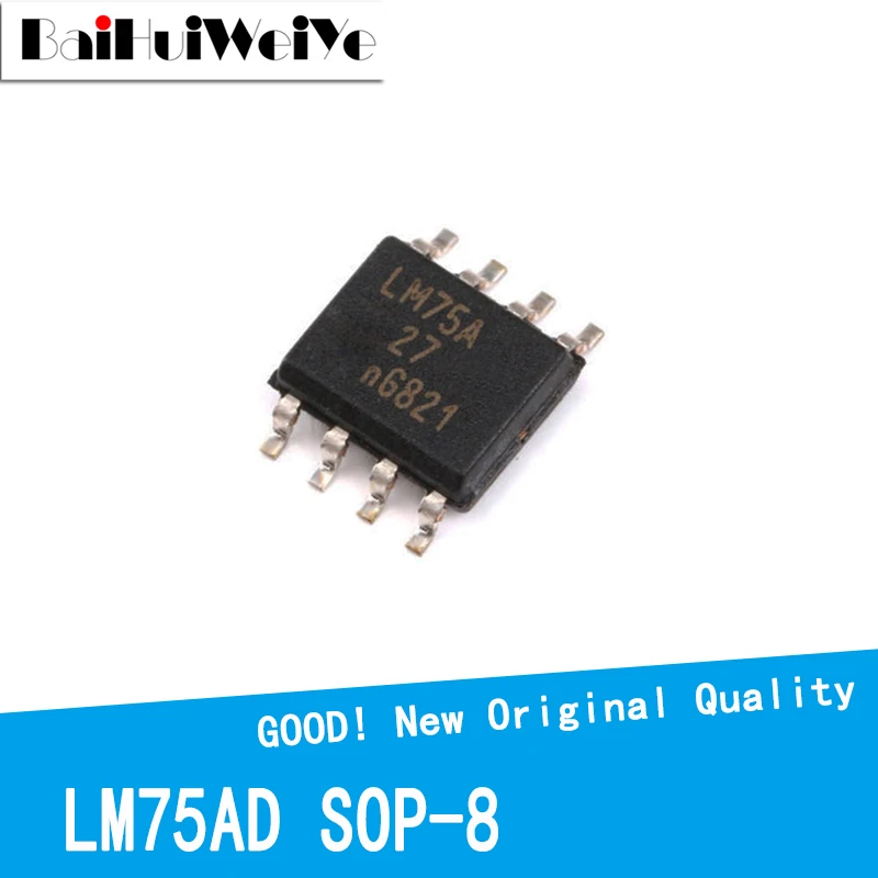 

10PCS/LOT LM75 LM75A LM75AD 75A 75AD SMD SOP-8 SOP8 New Original Good Quality Chipset