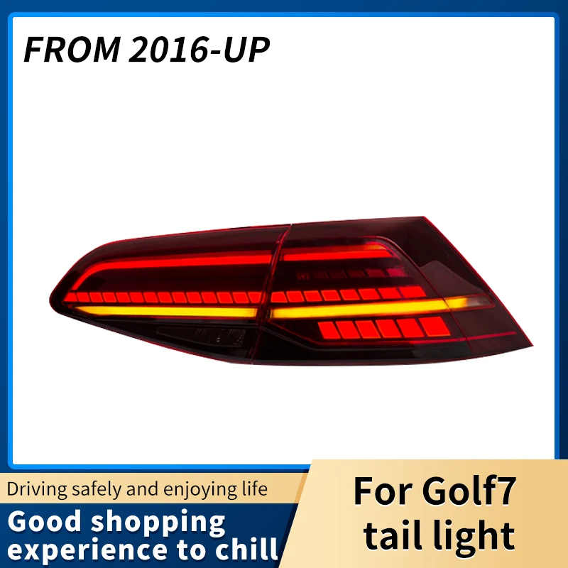 

A Pair Car Styling for VW Golf7 Golf7.5 Tail Light 2016-up LED Dynamic Signal Tail Lamp DRL Brake Reverse Auto Accessories