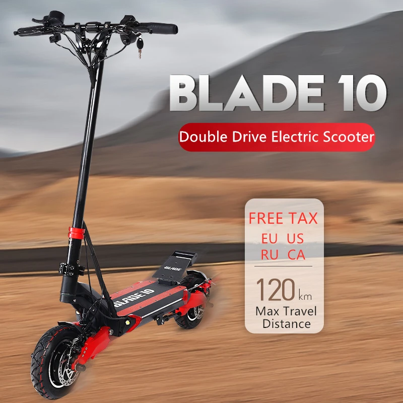 BLADE10 умный электрический скутер 10 дюймов 52 в 1000/2000 Вт внедорожный складной 65 км/ч Максимальная скорость двойной электрический скейтборд Поддержка 2 зарядного устройства