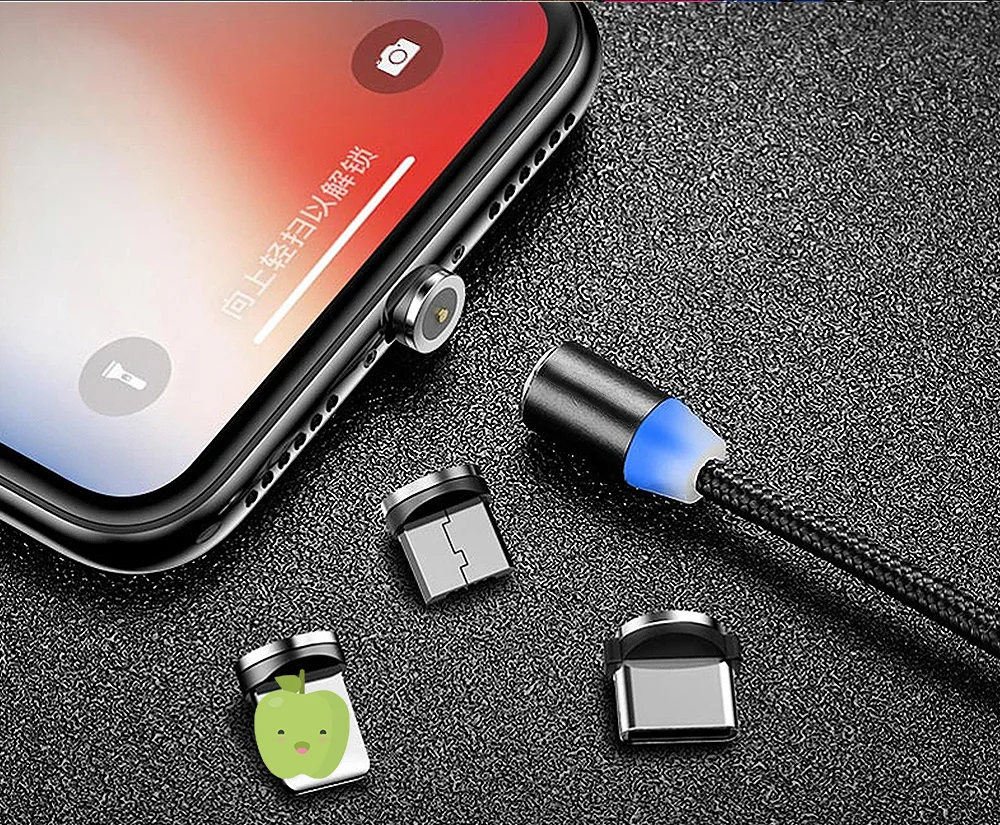 Магнитный USB кабель Micro usb type C адаптер для быстрой зарядки usb Microusb type-C зарядное устройство для телефона магнит c для iphone samsung xiaomi
