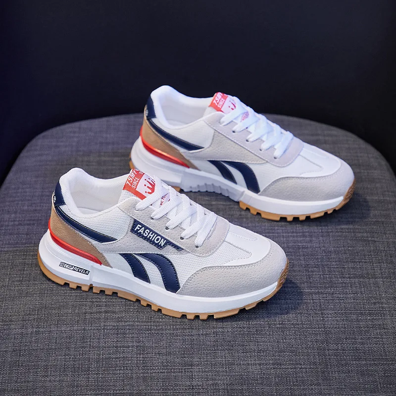 

Женская обувь, Лидер продаж, модная повседневная обувь на плоской подошве, удобная дышащая сетчатая женская спортивная обувь, Белая обувь н...