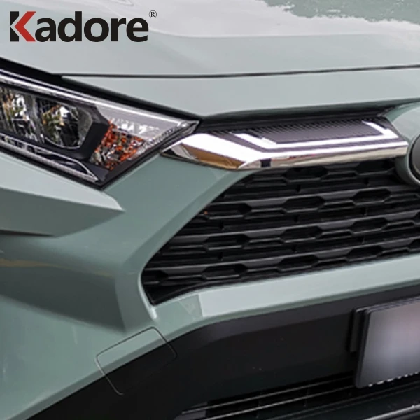 Для Toyota RAV4 RAV 4 Hybrid Limited LE XLE ABS Хром Передняя решетка крышка планки полосы автомобиля стикер внешние аксессуары
