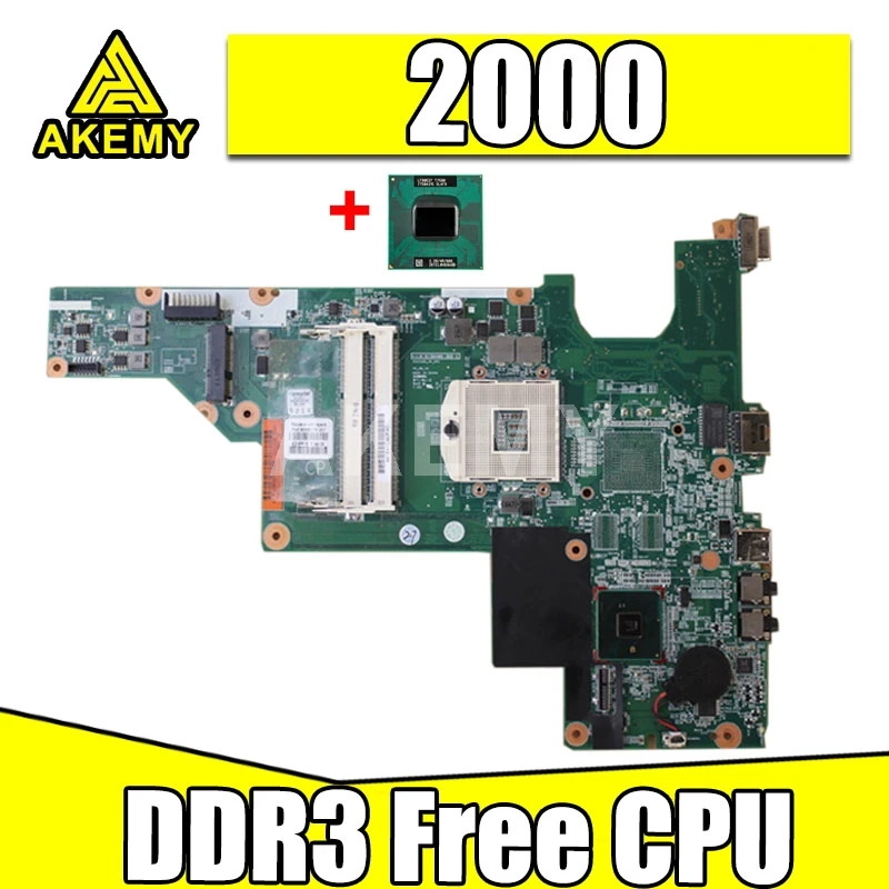

AKemy 646175-001 for HP 2000 COMPAQ CQ43 CQ57 Laptop motherboard Mainboard HM55 DDR3 free cpu