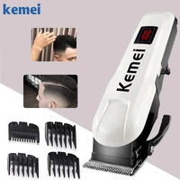 100 240v kemei rechargeable hair trimmer professional hair clipper hair shaving machine hair cutting beard electric razor