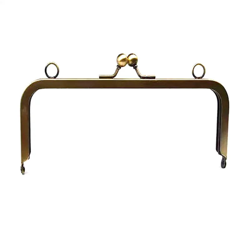 

6 x 3 inch Antique Bronze Purse Frame with Loops