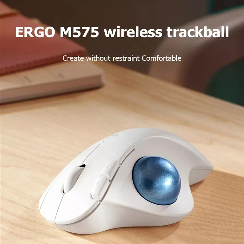 Мышь Компьютерная Logitech ergo m575 беспроводная эргономичная 5 кнопок 2 4 ГГц |