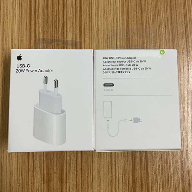 

Original Apple 20W USB-C Power Adapter Charger US EU Plug Fast Charger Adapter for iPhone 8 plus X XS 11 12 mini pro max