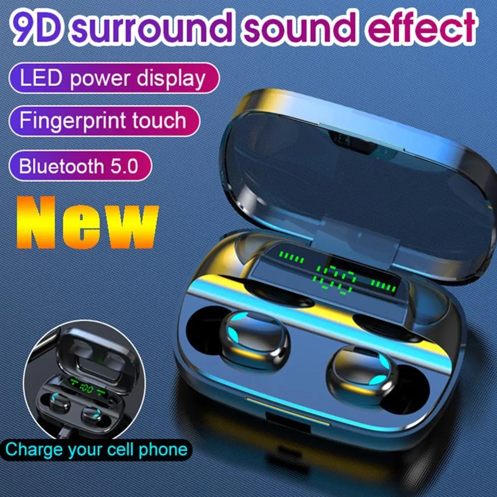 Лидер продаж беспроводные наушники вкладыши BT5.0 TWS многофункциональные