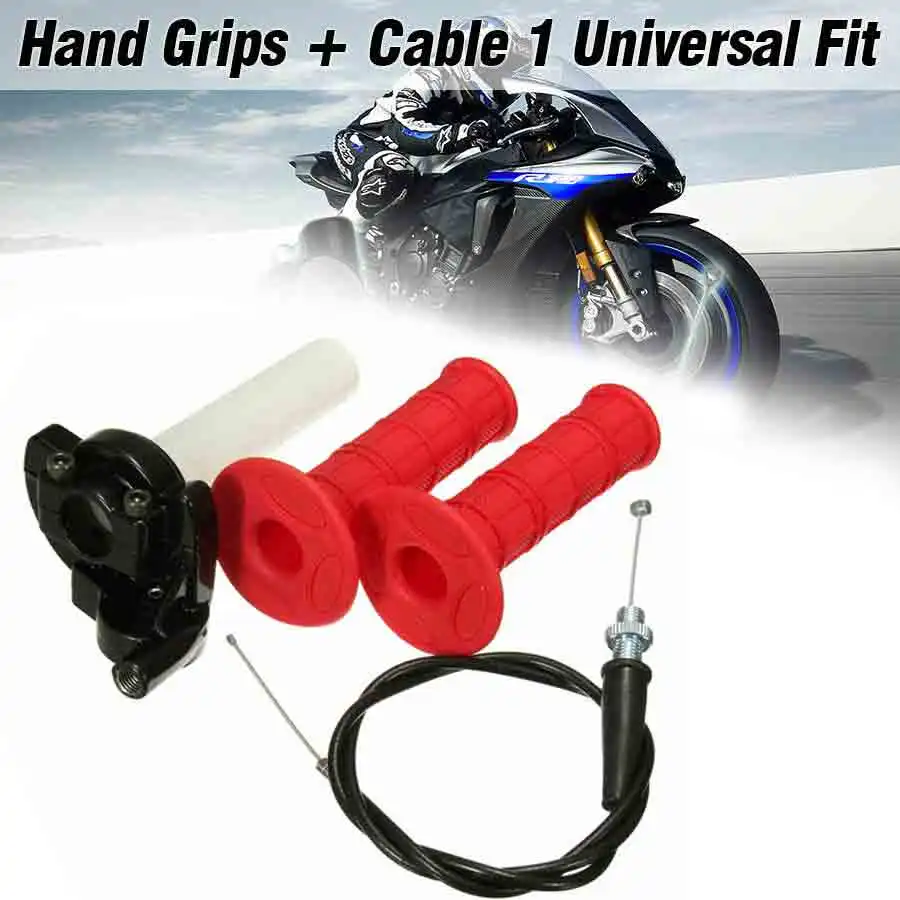 2 шт. мотоциклетные ручки 22 мм рукоятка с дроссельной заслонкой поворотным