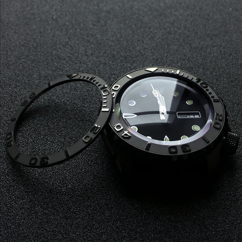 Плоская керамическая вставка обода 38*31 5 мм Выпуклое слово для Seiko SKX007 SKX009