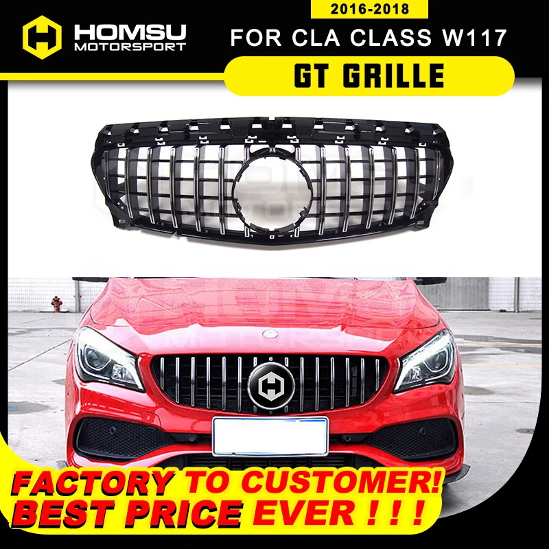 Решетка для автомобиля CLA W117 GT 2016-2018 c117 передняя решетка Mercedes Class CLA220 CLA250 260 300