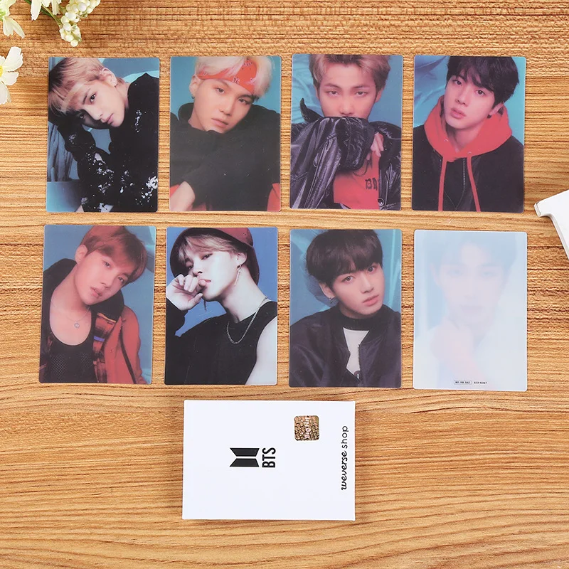 

KPOP Bangtan Boys новый альбом лучший джимин Цзинь JUNGKOOK SUGA V RM JHOPE Коллекция ПВХ карт Фотокарта XJ043