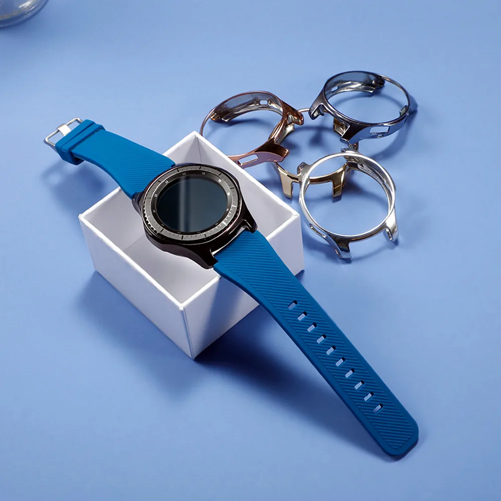 Чехол и защитный ремешок силиконовый для Samsung Galaxy watch 46 мм/42 мм Gear S3 Frontier band 42 |